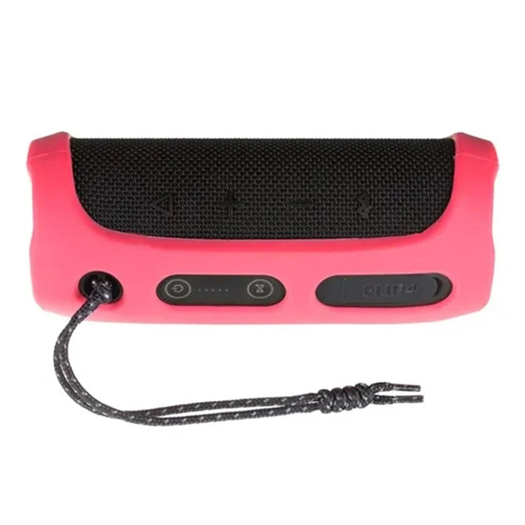 For JBL Flip4 Bluetooth Speaker Soft Silicone Case Anti-scratch Protective Cover
