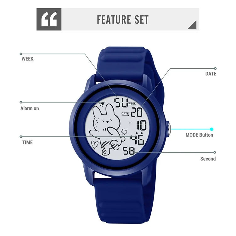 SKMEI 2217 Creative Electric Watch Simple Style Student Sports Electronic Watch