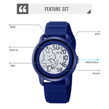 SKMEI 2217 Creative Electric Watch Simple Style Student Sports Electronic Watch