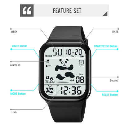 SKMEI 2216 Multi-functional Electric Watch 30m Waterproof Sport Watch for Student