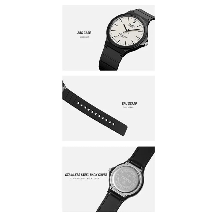 SKMEI 2108 Minimalism Quartz Watch 50m Waterproof Fashion Wrist Watch
