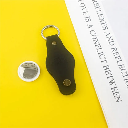 For Apple AirTag Silicone Case Bluetooth Tracker Cover Litchi Texture Waterproof Key Container with Buckle