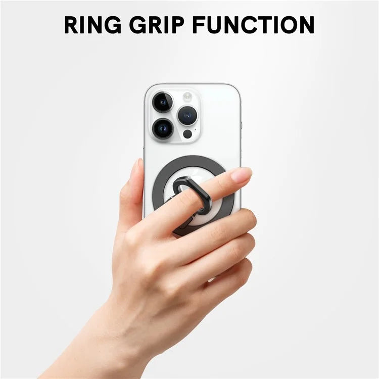 AHASTYLE DD-02 Magnetic Kickstand for iPhone 12 / 13 / 14 / 15 Series Folding Zinc Alloy Phone Holder