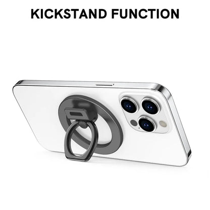 AHASTYLE DD-02 Magnetic Kickstand for iPhone 12 / 13 / 14 / 15 Series Folding Zinc Alloy Phone Holder