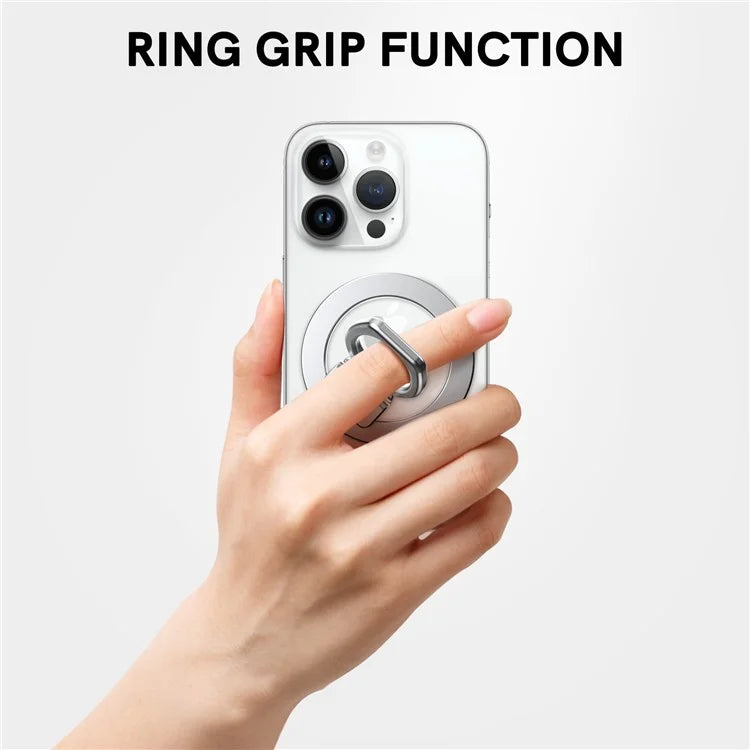 AHASTYLE DD-02 Magnetic Kickstand for iPhone 12 / 13 / 14 / 15 Series Folding Zinc Alloy Phone Holder