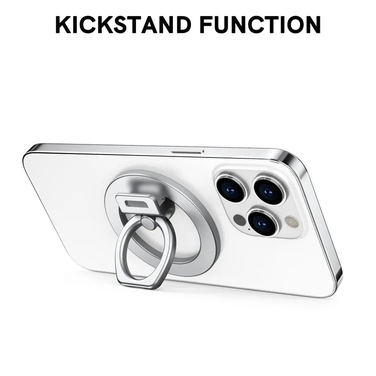 AHASTYLE DD-02 Magnetic Kickstand for iPhone 12 / 13 / 14 / 15 Series Folding Zinc Alloy Phone Holder