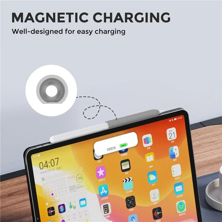 AHASTYLE PT182 For Apple Pencil (1st Generation) / (2nd Generation) Silicone Grip Holder Protective Sleeve Cover