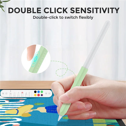 AHASTYLE PT182 For Apple Pencil (1st Generation) / (2nd Generation) Silicone Grip Holder Protective Sleeve Cover