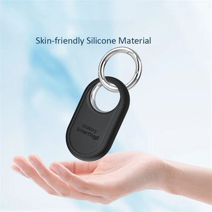Slim Silicone Case for Samsung Galaxy SmartTag 2 Bluetooth Tracker Bumper Frame Protector with Buckle