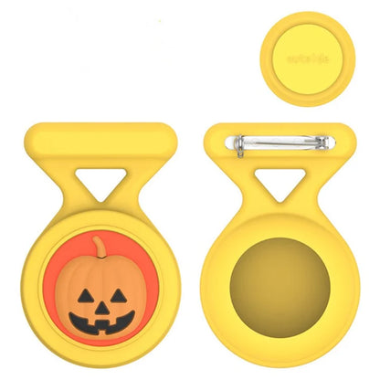 For Apple AirTag Silicone Case Cartoon Brooch Design Washable Bluetooth Tracker Cover