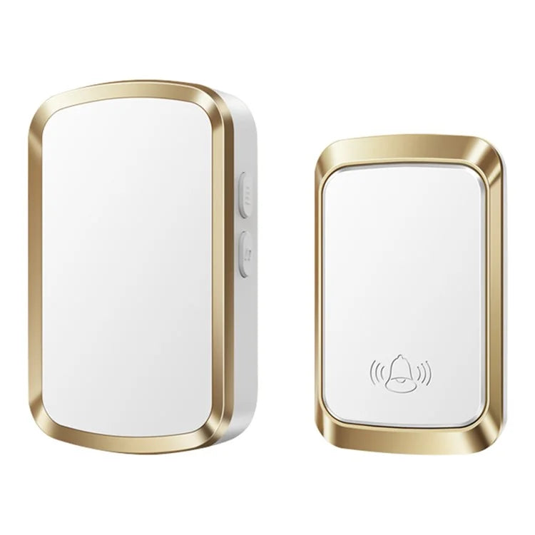 CACAZI FA29PRO 5 Volume Levels Wireless Doorbell Mini Chime Door Bell Kit with 1 Transmitter+1 Receiver