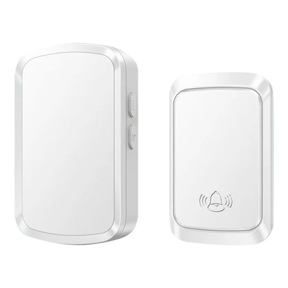 CACAZI FA29PRO 5 Volume Levels Wireless Doorbell Mini Chime Door Bell Kit with 1 Transmitter+1 Receiver