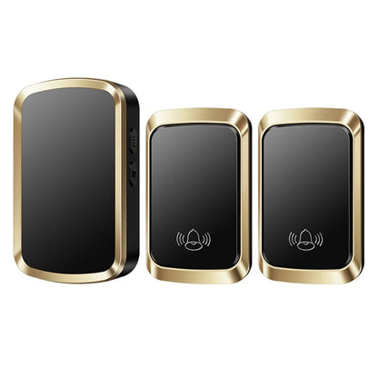 CACAZI FA29PRO Home Wireless Doorbell 5 Volume Levels Chime Door Bell Kit with 2 Transmitters+1 Receiver