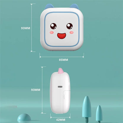 M6 Mini Sticker Printer Bluetooth Thermal Printer with 5 Rolls Paper + 5 Rolls Sticker + 3 Rolls Color Paper