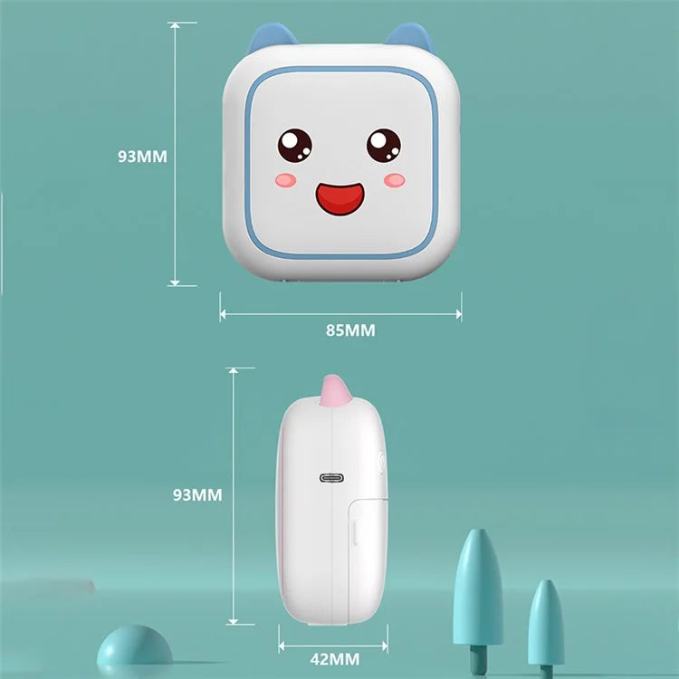 M6 Wilress Inkless Thermal Printer Bluetooth Smart Pocket Sticker Printer with 1 Roll Thermal Paper