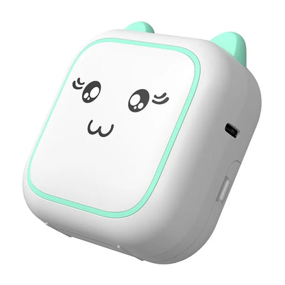 M5 Portable Bluetooth Receipt Thermal Printer with 1 Roll Printing Paper for Photo Journal Notes Memo