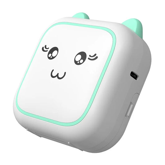 M5 Portable Bluetooth Receipt Thermal Printer with 1 Roll Printing Paper for Photo Journal Notes Memo