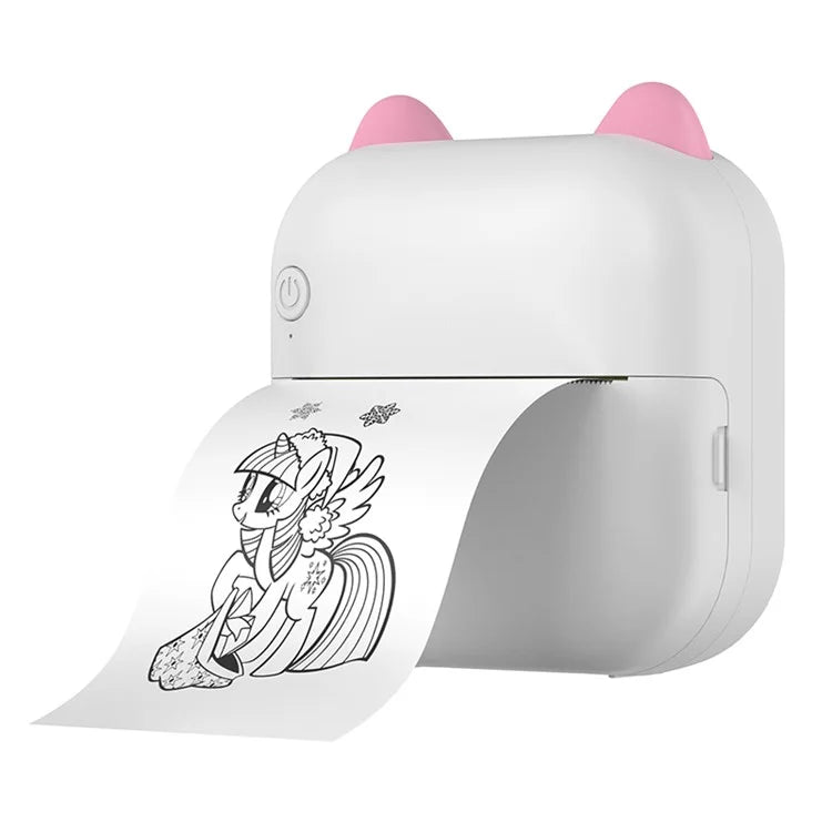 M5 Portable Bluetooth Receipt Thermal Printer with 1 Roll Printing Paper for Photo Journal Notes Memo