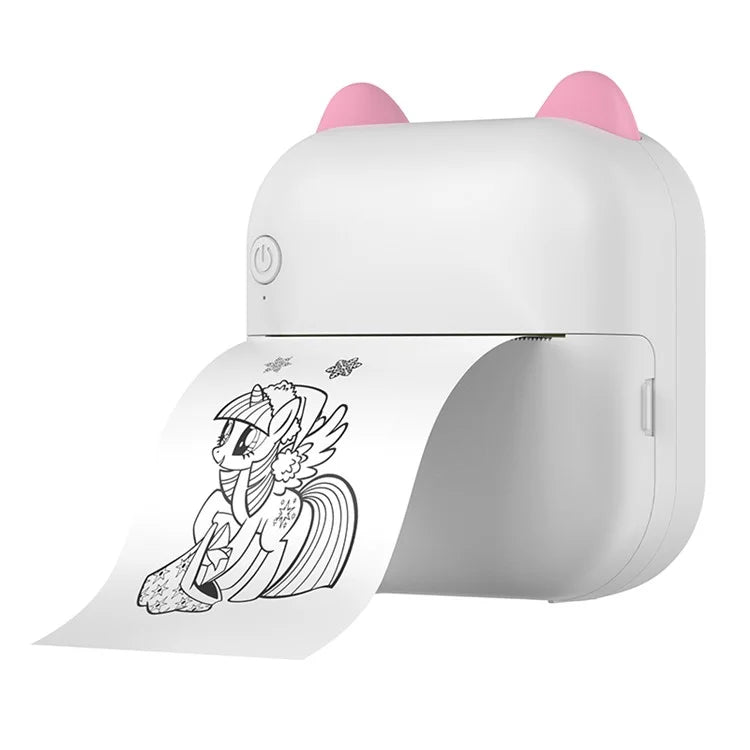 M5 Pocket-Size Sticker Printer Bluetooth Thermal Printer with 5 Rolls Paper + 5 Rolls Sticker + 3 Rolls Color Paper
