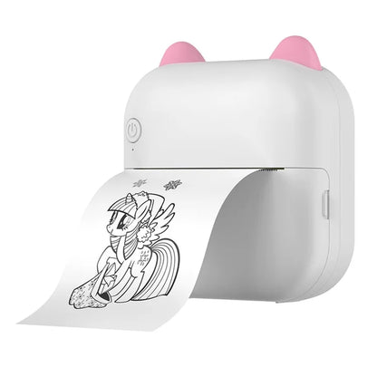 M5 Pocket-Size Sticker Printer Bluetooth Thermal Printer with 5 Rolls Paper + 5 Rolls Sticker + 3 Rolls Color Paper