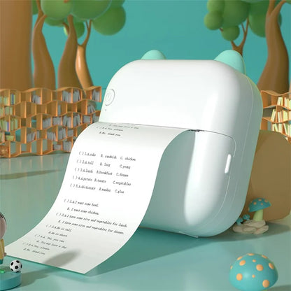 M5 Pocket-Size Sticker Printer Bluetooth Thermal Printer with 5 Rolls Paper + 5 Rolls Sticker + 3 Rolls Color Paper