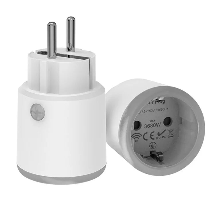 NEO NAS-WR10WM Tuya WiFi Smart Plug with Power Meter 16A Smart Home Power Plug Socket, EU Plug