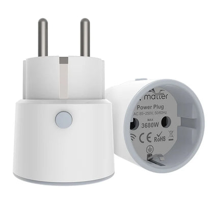 NEO NAS-WR01WM Matter WiFi Plug Remote Control 16A Socket with Power Consumption Display