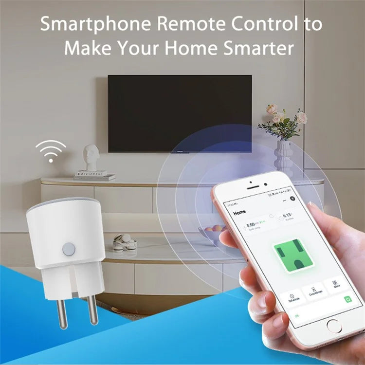 NEO NAS-WR01WM Matter WiFi Plug Remote Control 16A Socket with Power Consumption Display