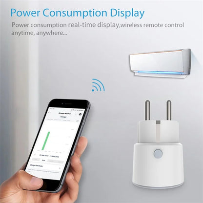 NEO NAS-WR01WM Matter WiFi Plug Remote Control 16A Socket with Power Consumption Display