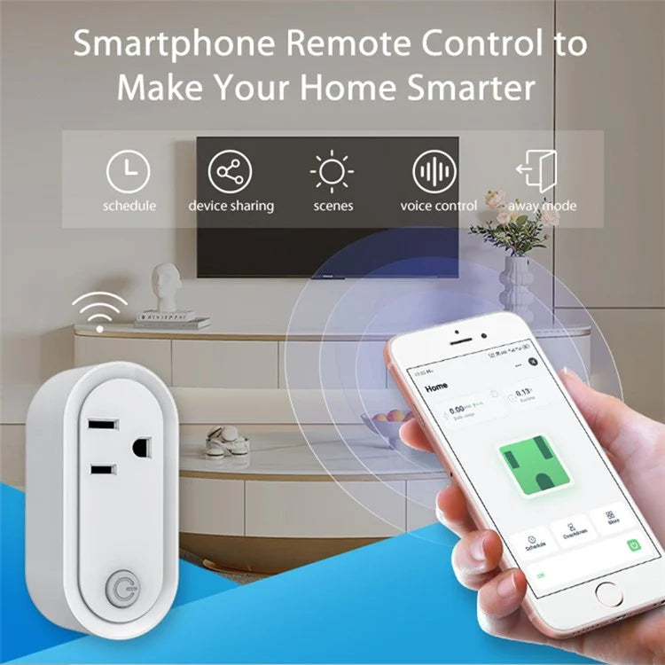 NEO NAS-WR12WM Power Consumption Display Tuya Matter WiFi Plug Remote Control 15A Socket