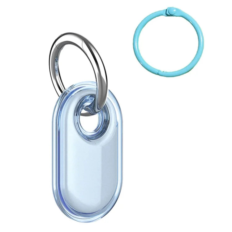 For Samsung Galaxy SmartTag2 Case Bluetooth Tracker IP68 Waterproof Clear TPU Cover with Buckle