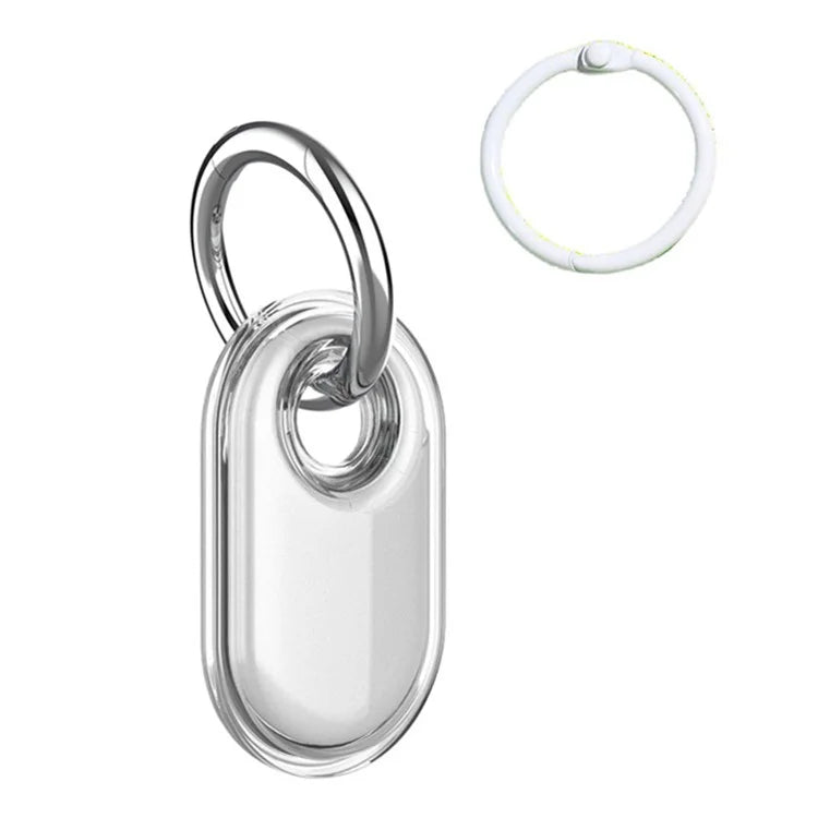For Samsung Galaxy SmartTag2 Case Bluetooth Tracker IP68 Waterproof Clear TPU Cover with Buckle