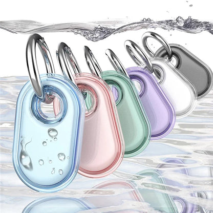 For Samsung Galaxy SmartTag2 Case Bluetooth Tracker IP68 Waterproof Clear TPU Cover with Buckle