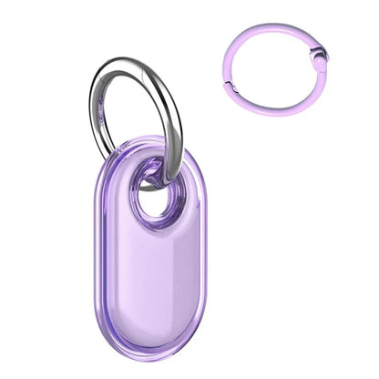 For Samsung Galaxy SmartTag2 Case Bluetooth Tracker IP68 Waterproof Clear TPU Cover with Buckle