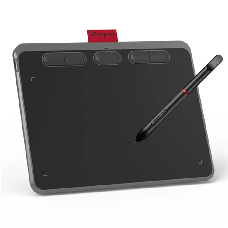 ACEPEN AP604B Plastic Case Ultra Thin Digital Graphic Board Drawing Tablet + 8192 Levels Pressure Battery-free Passive Stylus
