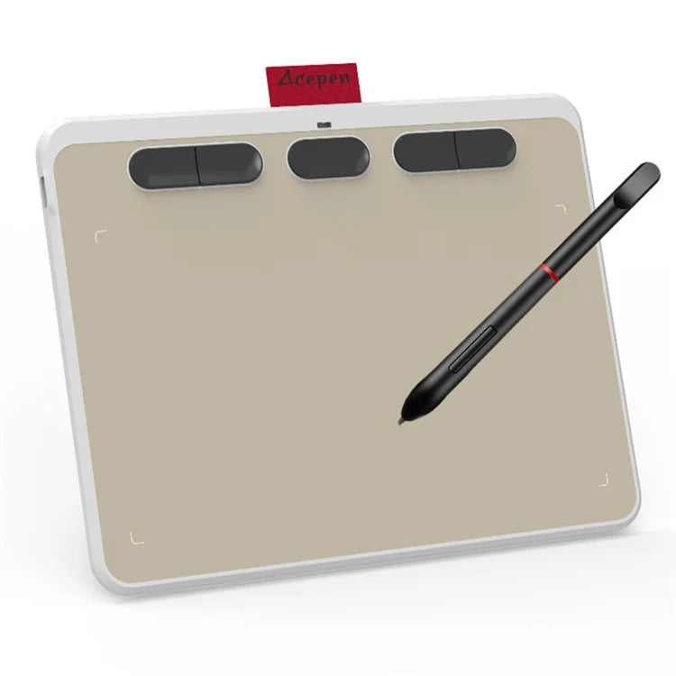 ACEPEN AP604B Plastic Case Ultra Thin Digital Graphic Board Drawing Tablet + 8192 Levels Pressure Battery-free Passive Stylus