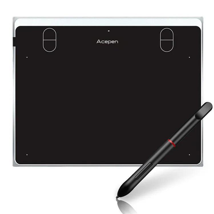 ACEPEN AP604 Digital Graphic Drawing Tablet Ultra Thin Aluminum Case Board with 8192 Levels Pressure Battery-free Passive Stylus