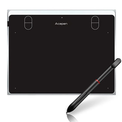 ACEPEN AP604 Digital Graphic Drawing Tablet Ultra Thin Aluminum Case Board with 8192 Levels Pressure Battery-free Passive Stylus