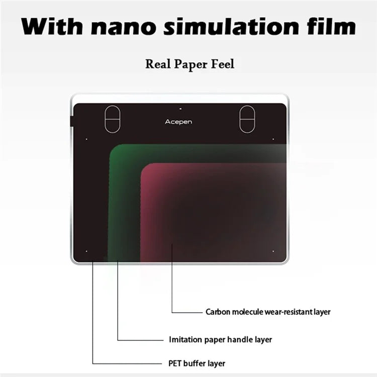 ACEPEN AP604 Digital Graphic Drawing Tablet Ultra Thin Aluminum Case Board with 8192 Levels Pressure Battery-free Passive Stylus