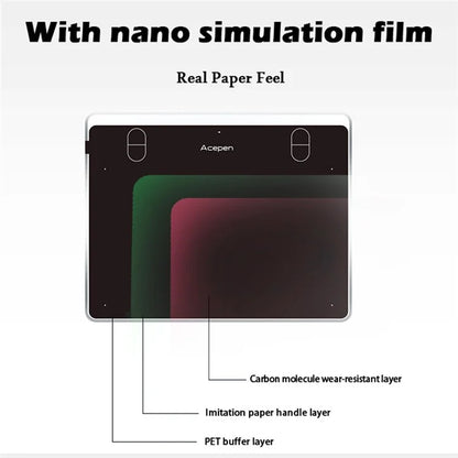 ACEPEN AP604 Digital Graphic Drawing Tablet Ultra Thin Aluminum Case Board with 8192 Levels Pressure Battery-free Passive Stylus