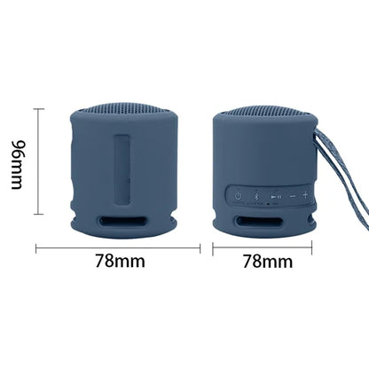 For Sony SRS-XB13 Portable Speaker Sleeve Silicone Case Protective Cover with Carrying Strap