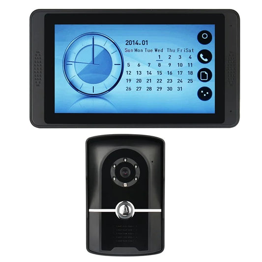 620FG11 7-inch Touch Screen Monitor + Night Vision Door Bell HD Camera, EU Plug