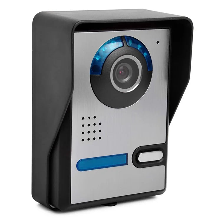 801FA11 7-inch Wired Video Doorbell Home Intercom Kit, EU Plug
