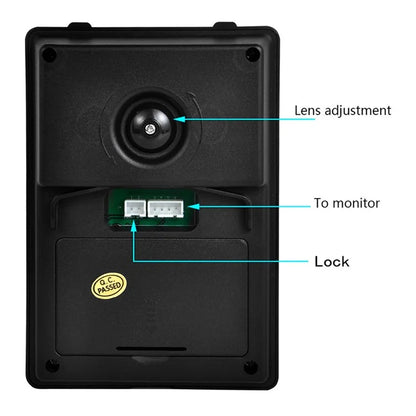801FA11 7-inch Wired Video Doorbell Home Intercom Kit, EU Plug