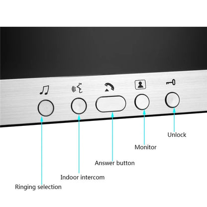 815FA13 3 Monitor+1 Camera EU Plug 7" Video Door Phone Intercom Doorbell