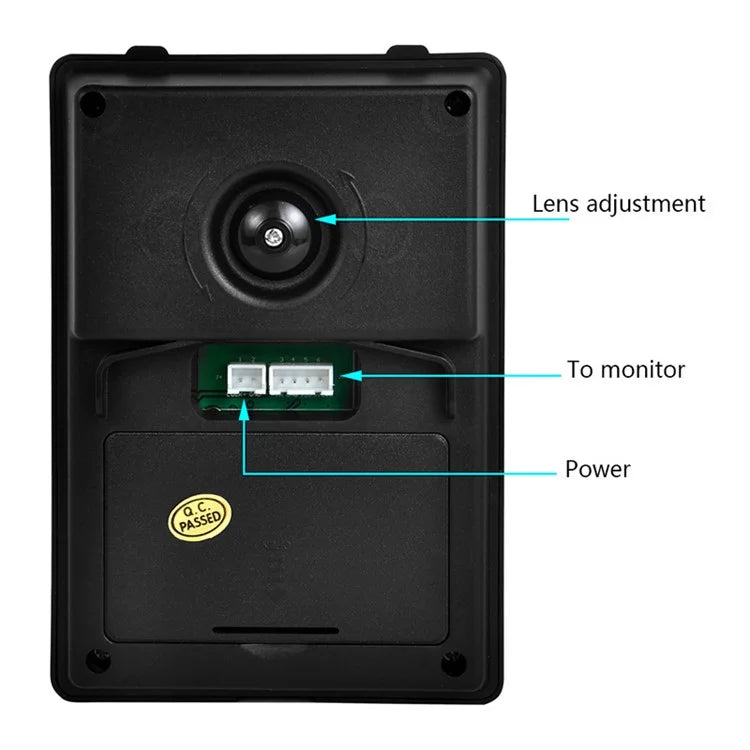 815FA13 3 Monitor+1 Camera EU Plug 7" Video Door Phone Intercom Doorbell