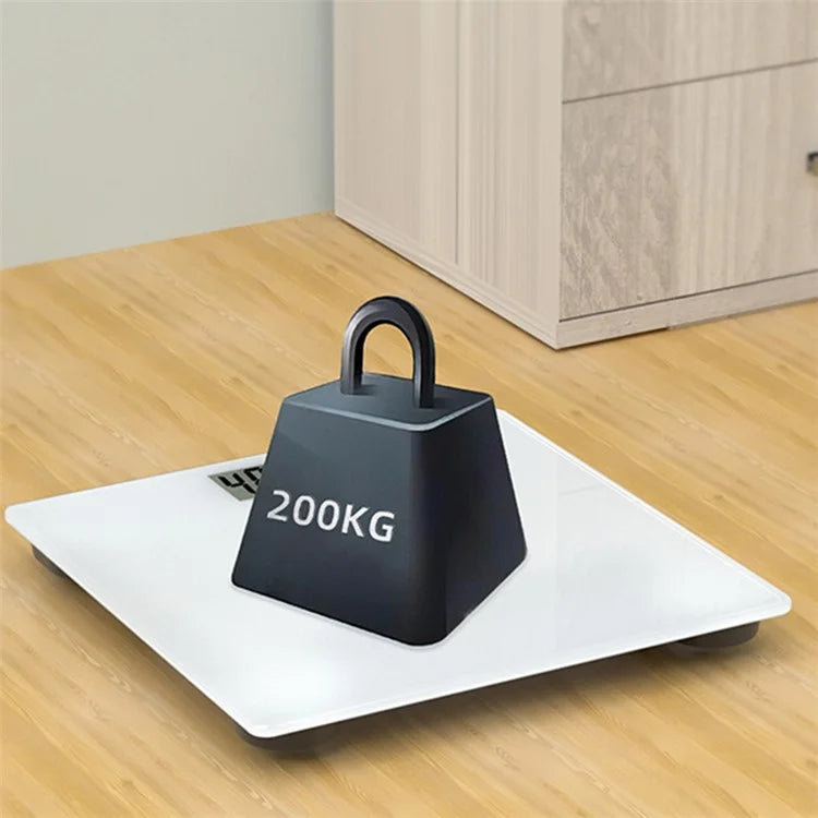 CW301 26x26CM Digital Bathroom Scale Accurate Body Scale with 2000mAh Battery