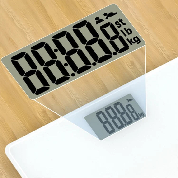 CW301 26x26CM Digital Bathroom Scale Accurate Body Scale with 2000mAh Battery