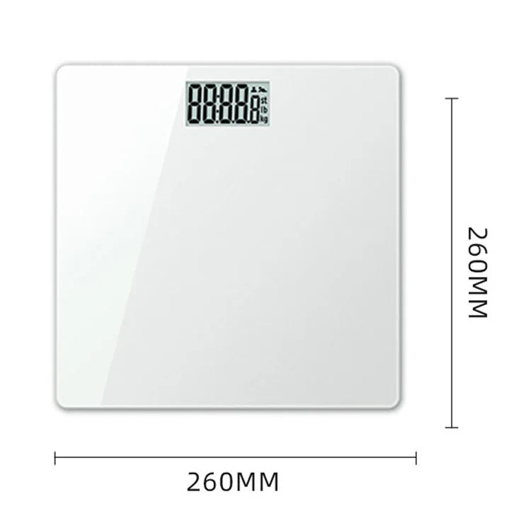 CW301 26x26CM Digital Bathroom Scale Accurate Body Scale with 2000mAh Battery