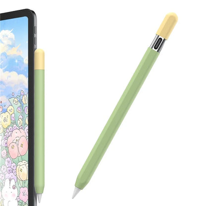 AHASTYLE PT65-3 For Apple Pencil (USB-C) Color Splicing Silicone Protect Sleeve